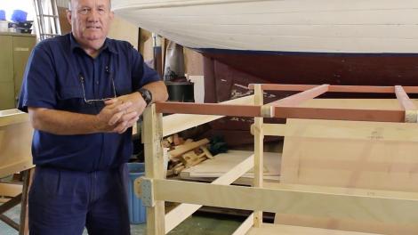 Don Cockrell in his workshop in Fremantle, near the Western Australian Maritime Museum.